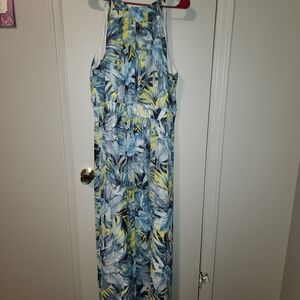 Tropical Print Dress